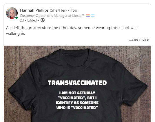 anti-trans t-shirt